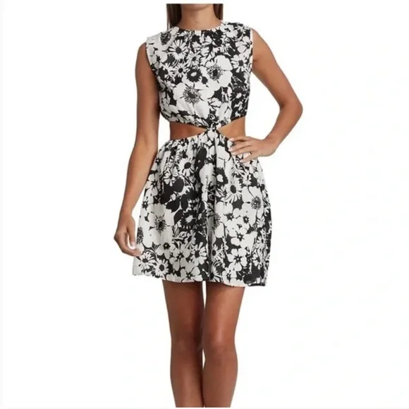 faithfull the brand cut out dress FAITHFULL Tayari Midi Dress in Plain White